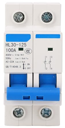 Disjoncteur D'isolement 2P 100A 400V PC Mini Interrupteur Principal pour Sectionneur de Fonction Domestique Application Polyvalente avec Remplacement Idéal