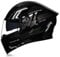 Woljay Full Face Flip Up Motorcycle Modular Helmet Integrated Motorbike Dual Visor for Adults Men Women Moped Street Racing DOT Approved (XXL,Count Black Silver - Transparent Visor)