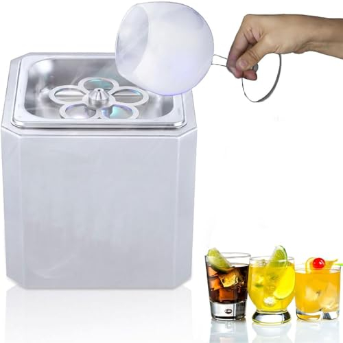 Hydravex Glaskühler, CO2-Glasfroster mit LED-Licht, Instant-Getränkekühler für Cocktails, Bier, Mixgetränke, Wein, Bar, Restaurant, Küche