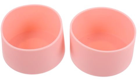 CORHAD 2pcs Water Bottle Bottom Silicone Cover Glass Bottle Sleeve Tumbler Bottom Protector and Simple
