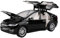 RLIUFEI Für Tesla Model X Legierung 1:24 Automodell Sound und Licht Rückkraft Nachahmung Modell Ornamente(Black)