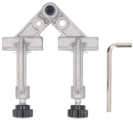 Double Handle Pipe Clamp, Aluminium Die Casting, 10-180° Quick Release Right Angle Corner Clamp for Woodworking, Compact and Lightweight, Versatile Tool