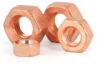 1 piezas M16-2.0 Cobre Tuerca hexagonal, tuerca de bloqueo