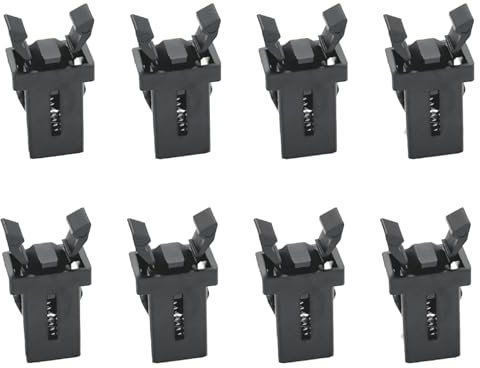 8 Pcs Bin Lid Clasps Compatible with Brabantia Waste Bins, Bin Lid Catch Replacement, Touch Top Lid Bin Latch Lock Flexible Bin Lid Catch for Kitchen Bin, for Trash Cans, Storage Boxes, Glasses Cases