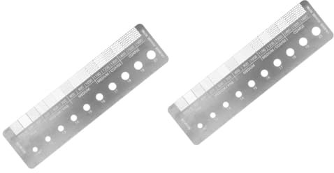Angoily 2stücke Kaffeemaßruler Für Präzise Mahlgrade Tragbares Messwerkzeug Für Zuhause Und Cafés Für Kaffeeliebhaber Und