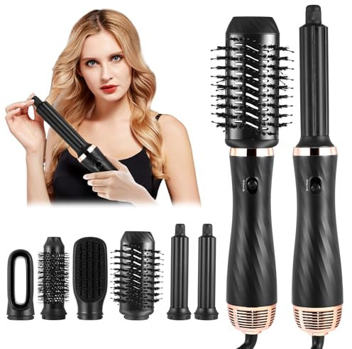 6 in 1 Air Styler Set, Hair Styler, Multifunctional Hair Dryer Brush with Automatic Curling Iron for Curling, Straightening, Volumizing, Smoothing and Styling, for Styling Curl Hair Brush