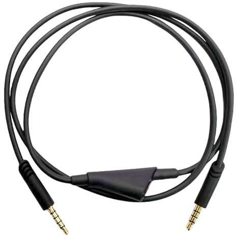 Ersatz-Kopfhörer-Sound-Aux-Kabel mit Lautstärkeregler für A10 A40 Gaming-Headset-Kabel
