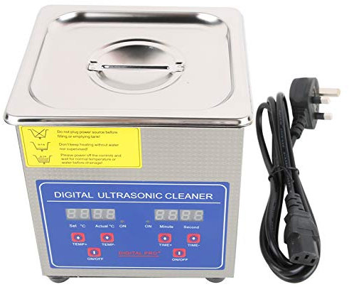Gearwell Ultrasonic Cleaner, 1.3L Cleaning Tank and Digital Washing Machine with Timer and Heater, Stainless Steel Ultrasonic Cleaner for Jewelry Cleaning