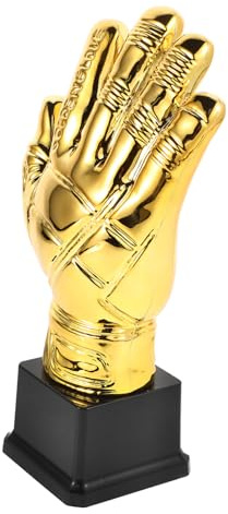 SUPVOX Coppa Guanto da Calcio Oro in Plastica per Portieri e Competizioni | Design Originale Decorativo, Simbolo di Eccellenza, Adatto a Partite Scolastiche, Celebrazioni, Premi per Giocatori e Tornei