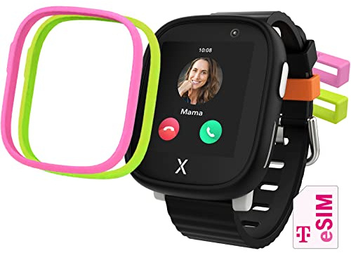 Xplora X6 Play Smartwatch Schwarz für Kinder I mit GPS-Tracker & SOS-Taste I inkl. Mix&Match Wechselzubehör I Kids Watch mit Kamera & Schrittzähler I Telefonuhr I Amazon Gutschein bei SIM-Aktivierung