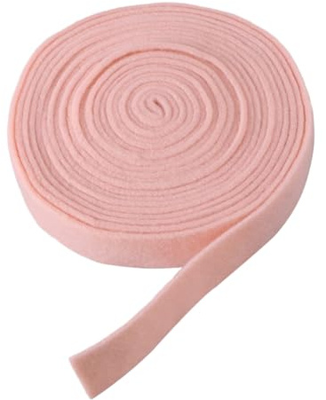 WRITWAA Wollfilzband für DIY Basteln Weihnachtsbaum Deko Schleifen Kränze Applikationen Handarbeit Filzband Rosa Breit Vielseitiges Material für Weihnachtsdekoration und Patchwork