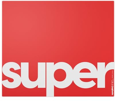 Pulsar Gaming Gears Superglide Pad v3 Glas-Mauspad, XL, Rot | Speed-focused glass gaming mousepad designed for faster, smoother glide and consistent control