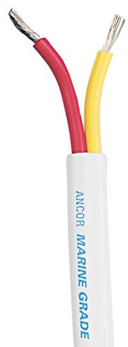 Ancor Safety Duplex Cable 18/2AWG (2X0,8MM²) White, Flat 100FT