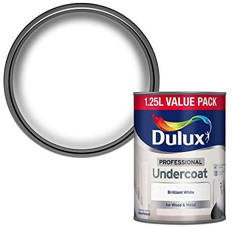 Dulux Professional Undercoat Paint - Brilliant White - 1.2 5 Litres