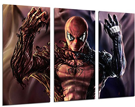 Wandbild - Superheld, Spiderman, Comics, 97 x 62 cm, Holzdruck - XXL Format - Kunstdruck, ref.26539