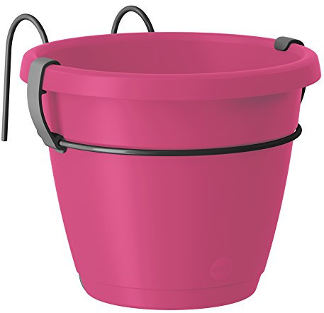 Emsa Hängetopf für den Balkon, Ø 20 cm, Pink Hell, City, 517627