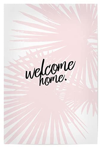 artboxONE Poster 30x20 cm Typografie Welcome Home hochwertiger Design Kunstdruck - Bild zuhause daheim Eltern