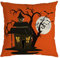 Xmiral Kissenbez黦e Kissenh黮len Baumwollmischung K黵bis Drucken Orange Schm點ken Kopfkissenbezug 45cmx45cm(M)