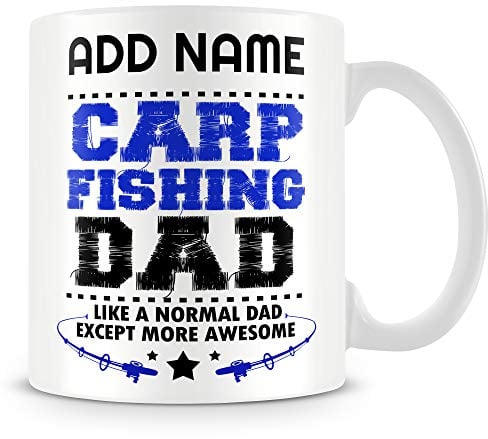 MUGGZ Fishing Mug Personalised Gift - Carp Fishing Dad