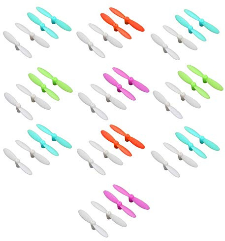 VUNIVERSUM 10 Set 40 Stück 30mm Propeller Rotorblätter für Drohne Copte Quadrocopter CX-10 E10 V272 V282 V292 Q4 H111 JXD-395 LS111 U207 UFO