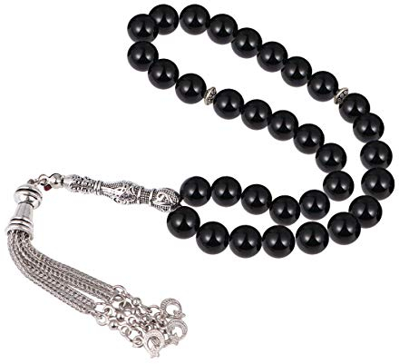 HEALLILY Gebetsperlen 33 Sorgen Perlen Armband Tesbih Tasbih Tasbeeh Misbaha Masbaha Subha Sebha Rosenkranz Meditation Handkette für Islamische