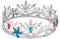 Boland 64556 - Krone Meerjungfrau, silber, für Erwachsene, Seekönigin, Nixe, Kopfschmuck, Karneval, Fasching, Fastnacht, Mottoparty, Halloween