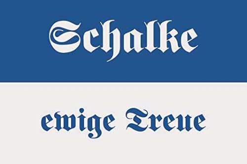 U24 Aufkleber Schalke ewige Treue Flagge Fahne 8 x 5 cm Autoaufkleber Sticker