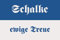 U24 Aufkleber Schalke ewige Treue Flagge Fahne 8 x 5 cm Autoaufkleber Sticker