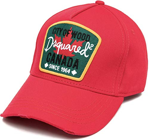 DSQUARED2 Canada City of Wood Embroidered Iconic Baseball Cap Kappe Basebalkappe Hat Hut