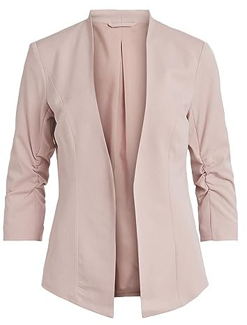Vila Damen Viher New 3/4 Blazer/Su-noos Blazer, Rosa (Misty Rose) ,XS