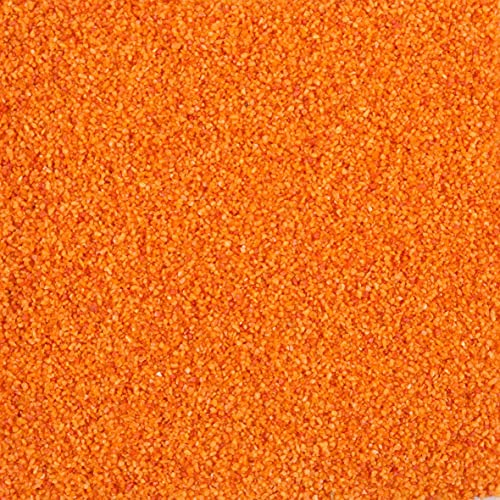 2,5 Liter Dekosand Farbsand im Eimer, 4 kg, bruchsichere Verpackung, Made in Germany (orange)