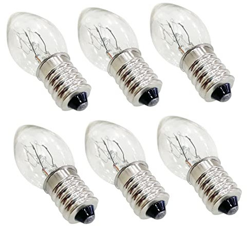 aniceday E14 10W Candle Light Bulb - C7 Wax Melt Warmer Replacement Aroma Lamp Bulb - Transparent Electric Wax Burner Pygmy Bulb - Clear Tungsten for Bedrooms