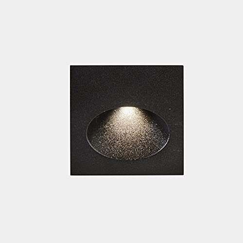 LEDS C4 Bat Square Oval Outdoor LED Wandeinbauleuchte Square Urban Grey IP65 2.2W 3000K