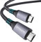 Stouchi Thunderbolt 3 Cable 1M(3.3Ft),USB-IF TB3 USB 4.0 Cable Braided Cable 100W/20V/5A,40Gbps 5K,Compatible for Mac Studio,Studio Display Thunderbolt 3 Docking/eGpu/External SSD,M1 Macbok Air