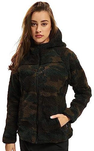 Brandit Women Teddyfleece Jacket Hooded, Farbe: woodland, Größe: S