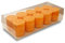 ONE GOODLIFE | Duftkerzen Geschenkset - Kerzen Set als Geschenk | 10 Stück Wachskerzen aus Stearin - Farbe Helles Orange | Aroma-Kerzen zu Weihnachten oder für die Aromatherapie | (Orange)