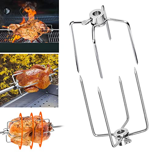 AufuN Fleischklammer Edelstahl 2X Fleischnadeln BBQ Grillgut Klammer für grillspieß 10 mm und Kleiner