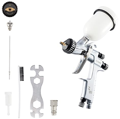 BenBow Pistola de Pintura, 1,3 – 1,8 mm, Pistola de pulverización Benbow PK, Boquilla: PK70 1.0 Mini