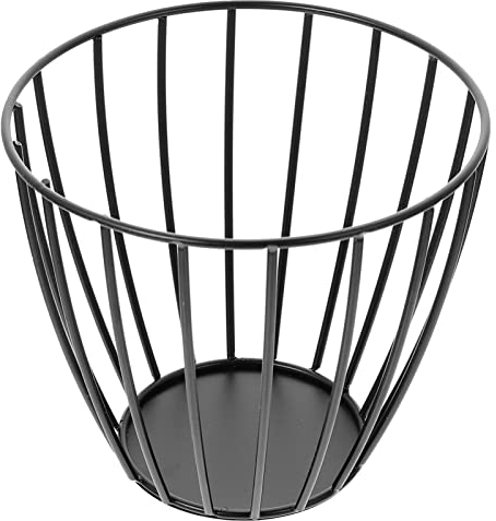 Luxshiny Norse Decor Metal Wire Egg Basket Chicken Egg Holder Wire Gathering Basket Fresh Eggs Storage Basket Container for Fruits Vegetables Sundries Black Vegetable Container