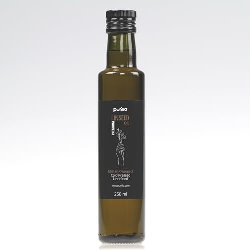 Linseed oil, cold-pressed, unrefined - Purillo (250 ml)