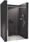 BERNSTEIN Nischendusche mit Schiebetür 160cm Duschabtrennung NT806 FLEX 8mm ESG-Glas Klarglas Nano beschichtete Duschwand Echtglas-Dusche, Profilfarbe Chrom