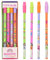 Depesche 12088 TOPModel - Stifte Set für Kinder, mit 4 Bleistiften in bunten Designs, Härtegrad HB, inkl. Radierer-Topper zum Austauschen