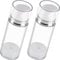 FRCOLOR Airless Pump Bottle Refillable Plastic Pump Bottles Travel Vacuum Cosmetic Bottles 50ml 2pcs