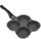 Lwuey Spiegeleipfanne Antihaft, 4 Loch Omelettpfanne Kleine Eierpfanne Pancake Pfanne Augenpfanne Frühstück Bratpfann Burger Omelett Eier Speck Kuchen Induktionsherd Gasherd Heizungen Kochgeschirr