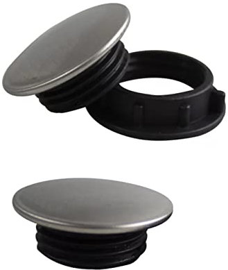 NUOBESTY 4 Piezas Cubierta del Orificio del Grifo del Fregadero Tapa del Orificio del Grifo Fregadero De Acero Inoxidable Tapa del Agujero del Grifo De La Cocina Sink Filtrar Jabón