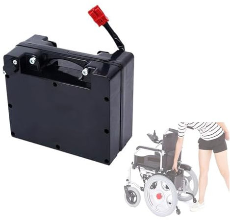 Dbtxwd 24V Lithium Battery Pack, 12Ah 15Ah20ah Electric Wheelchair Battery 25Ah 30Ah 35Ah 40Ah 45Ah 50Ah Rechargeable Battery with Charger And Anderson Plug Motor Kits,24V 10AH