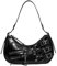 Kleine Handtasche für Damen, Y2k, ästhetisch, Punk, Grunge, Chic, Hobo, Mini-Clutch, Geldbörse, PU-Leder, Abendtasche, Umhängetasche, Schwarz, Einheitsgröße