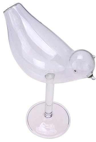 Zerodeko 1pc Office Decore The Office Decor Hotel Decoration Bird Shape Vase Glass Cups Glasses Dessert Cups Mini Flower Vase Hydroponic Vase Artistic Vase Martini Wine Glass Appetizer