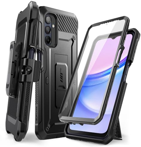 SUPCASE Unicorn Beetle Pro - Custodia per Samsung Galaxy A15 con pellicola protettiva [supporto integrato e clip per cintura] [protezione di grado militare] Custodia robusta a 360 gradi per Galaxy A15