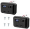 Giantdeer 2PCS USB Steckdose 12V Wohnmobil mit LED Digital Voltmeter, 12V USB Steckdose Aufputz, 40W PD Type C und QC3.0, 12V Steckdose Panel mit ON/OFF Schalter, für 12V~26V Auto ATV Wohnmobil